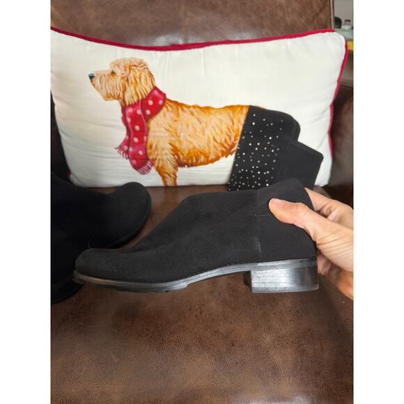 Stuart Weitzman 5050 Suede Embellished Studded Over The Knee Tall Boots size 7.5 - Picture 4 of 9